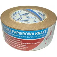 Smart Papieren Verpakkingstape Kraft Bruin 48mm x 50m - Sterk Solvent