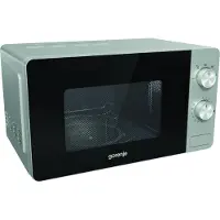 Gorenje MO17E1S, Mimo-serie, losstaande magnetron, 17 liter, 700 watt, draaibaar, zwart, roestvrij staal