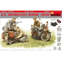 MiniArt - U.s. Motorcycle Repair Crew. S.e. (Min35284) - modelbouwsets, hobbybouwspeelgoed voor kinderen, modelverf en accessoires