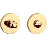 Aprile Comfort WC garnituur rozet 7mm Ø53mm goud gepolijst PVD Toilet Rozet