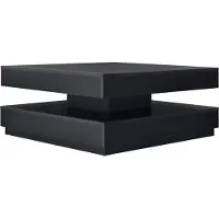 En.casa Salontafel Florenz met draaibaar blad zwart 76x76x38 cm []