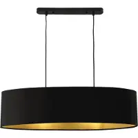 Lux.pro Design hanglamp, pendellamp, 2-lichts, hanglamp, lamp met stoffen kap []