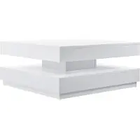 En.casa Salontafel Napels met draaibaar tafelblad wit