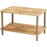 En.casa Salontafel Jelling 43x70x44 cm houtkleurig