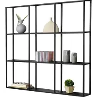 En.casa Wandrek Jelsa 100x18x110 cm zwart