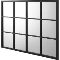 En.casa Spiegel Cupello hangend 90x60 cm zwart mat
