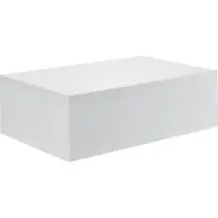 En.casa Wandplank met lade zwevend 46x30x15 cm wit mat