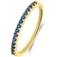 Lucardi Ring 'Chic' blauw / goud