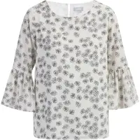 Usha Blouse zwart / wolwit