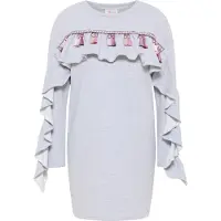 IZIA Jurk lichtbeige / grijs gemêleerd / lila / lichtroze