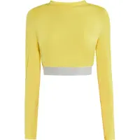 Mymo Functioneel shirt geel / grijs