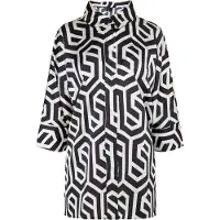 Dreimaster Klassik Blouse zwart / wit
