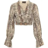 Faina Blouse beige / bruin / antraciet