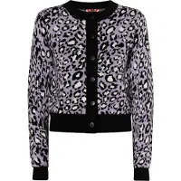 MyMo ROCKS Gebreid vest 'Blonda' lila / zwart / wit