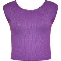Mymo Gebreide top lila