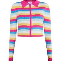 Mymo Kort vest Dames Roze Veelkleurig