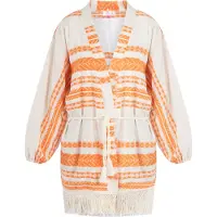 IZIA Kimono oranje / natuurwit
