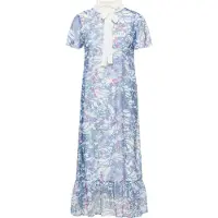 Faina Blousejurk blauw / donkerblauw / pitaja roze / wit