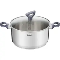 Tefal Daily Cook G7124645, 4,5 liter, rundergerecht, roestvrij staal, roestvrij staal, roestvrij staal, grijs