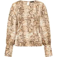 Faina Blouse beige / bruin / zwart