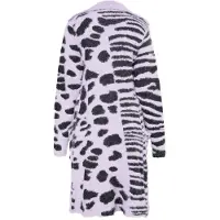 MyMo ROCKS Gebreid vest 'Blonda' pastellila / zwart