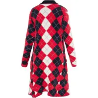 MyMo ROCKS Gebreid vest bloedrood / zwart / wit
