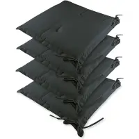 Detex Set van 4 Zitkussen – Waterafstotend 41x37cm - Grijs