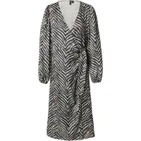 Vero Moda Jurk 'VMVina' brokaat / zwart / wit