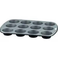 Lagostina Gustosa Hoogwaardig Muffinbakvorm Voor 12 Muffins Zwart - 38 x 27 cm