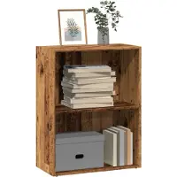 vidaXL Boekenkast 60x30x77 cm bewerkt hout oud houtkleurig