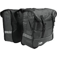 Lastpak Fietstas Dubbel 35 Liter - Bisonyl Mat Zwart