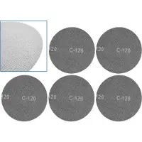 GEKO Schuurgaas 225mm - P120 Korrel - klittenband Bevestiging - Set van 5