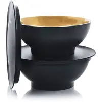 Tupperware Allegra Schaaltjes 275 ml (2) Goud /Zwart