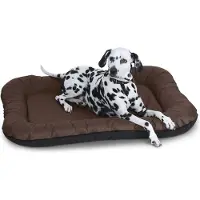 Knuffelwuff waterbestendig hondenbed voor binnen en buiten Lucky L 70 x 46cm bruin