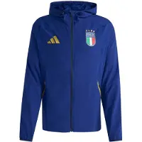 Adidas Tussenjas 'Italy Tiro Travel Full Zip' blauw