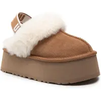Ugg Huisschoenen 'Funkette' crème / cognac