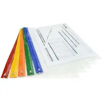 Rapesco Zippi Bags Gripzakken A3 Ritssluiting PP (Polypropeen) 35,5 (B) x 48 (D) x 0,5 (H) cm Kleurenassortiment 5 Stuks