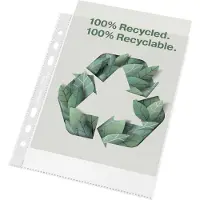 Esselte 100% Gerecyclede PP A5 Showtas - 70 micron - 6-gaats - 100x Transparante, Milieuvriendelijke Insteekhoezen - Duurzaamheid - Voor Thuiswerken - Ideaal Voor Thuiskantoor