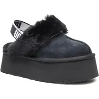 Ugg Huisschoenen 'Funkette' zwart / wit