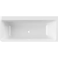 Xenz Freja half-vrijstaand bad rechts 180x80x60 zonder afvoer, wit