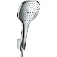 Hansgrohe Raindance Select E 120 3 stralen doucheset met slang 125 cm chroom