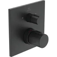 Ideal standard Ceratherm afdekset thermostaat met omstel silk black