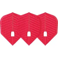 L-Style Champagne L3 Shape Dimple Red - Dart Flights