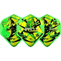 L-Style Champagne Flight L1 Standard Mikuru Suzuki V5 Neon Green - Dart Flights