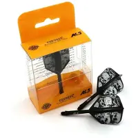 Cuesoul - ROST Integrated Dart Flights - Skeleton Black Shape