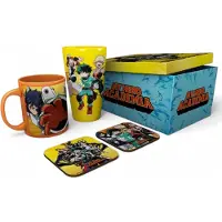 Abystyle MY HERO ACADEMIA - Pck Glass XXL + Mug + 2 Coasters "Heroes"