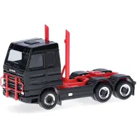 Herpa Scania 143 Streamline 3a.+ Dakdrager En Uitlaat, Zwart/rood