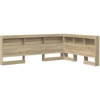 vidaXL Opberghoofdbord Sonoma Eik Bewerkt hout