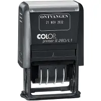 Colop tekststempel met datum Printer tekst: ONTVANGEN