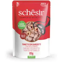 Schesir tonijn met garnalen (jelly) natvoer kat (zakjes) 4 dozen (48 x 85 g)